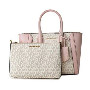 MICHAEL KORS KALI MD
SATCHEL SHOULDER BAG +
IPAD CASE MK ROSE GOLD
WHITE PINK